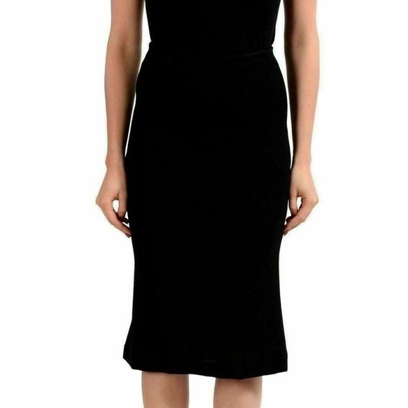 Dsquared2 Women's Black Stretch Pencil Skirt US S IT 40